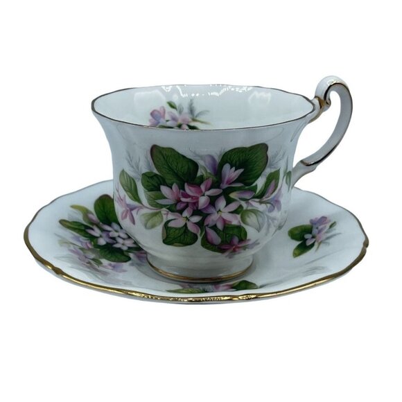 Vintage Royal Adderley English Bone China Cup and Saucer Canadian "Mayflower" - Picture 2 of 11